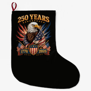 250 Jahre Amerika 250. Jubiläum USA Patriotisch Großer Weihnachtsstrumpf