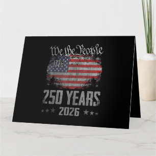 250 Jahre Amerika 250. Jubiläum USA Patriotisch Karte