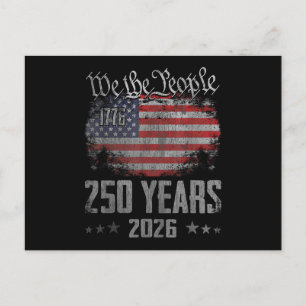 250 Jahre Amerika 250. Jubiläum USA Patriotisch Postkarte