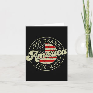 250 Jahre Amerika-Flagge 250. Jubiläum USA 4. Karte