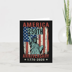 250 Jahre Amerika Jahrestag 4. Juli unabhängig Karte