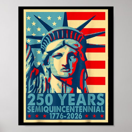 250 Jahre Amerika Jahrestag 4. Juli unabhängig Poster (Vorne)