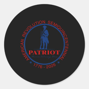 250 Jahre Amerika Jahrestag 4. Juli Vintage Wom Runder Aufkleber