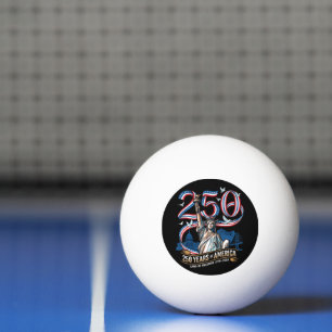 250 Jahre Amerika-Jubiläum 1776 2026 Tischtennisball