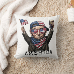 250 Jahre Amerika-Jubiläum 1776 Lincoln Abe Kissen