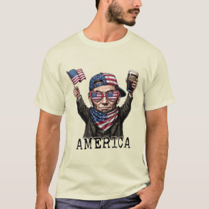 250 Jahre Amerika-Jubiläum 1776 Lincoln Abe T-Shirt