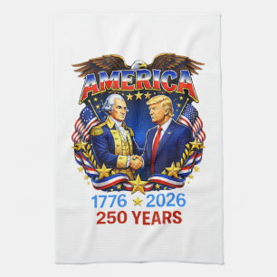 250 Jahre Amerika-Jubiläum 250. Geschirrtuch