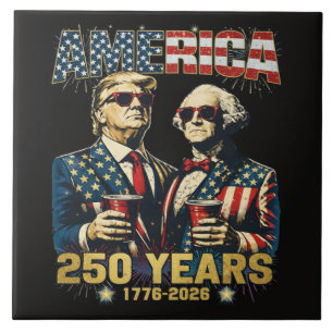 250 Jahre Amerika-Jubiläum 250. Trump Fliese
