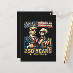 250 Jahre Amerika-Jubiläum 250. Trump Postkarte
