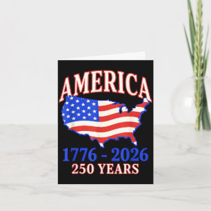 250 Jahre Amerika-Jubiläum 250. Unabhängigkeit25 Karte