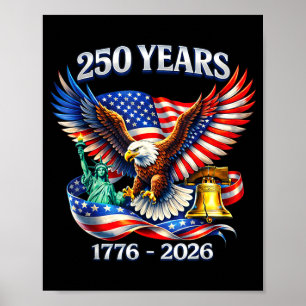 250 Jahre Amerika-Jubiläum 250. Unabhängigkeit25 Poster