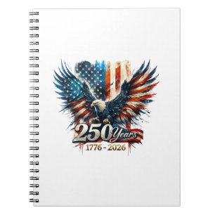 250 Jahre Amerika-Jubiläum 250. Unabhängigkeit D Notizblock
