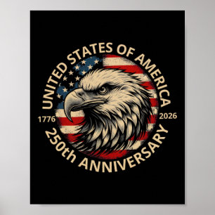 250 Jahre Amerika-Jubiläum 250. Unabhängigkeit D Poster
