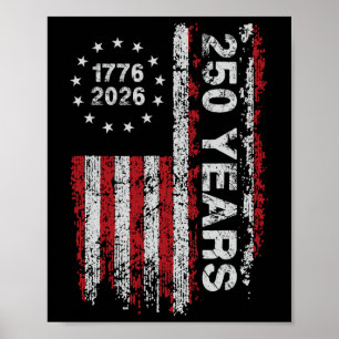 250 Jahre Amerika-Jubiläum 250. Unabhängigkeit D Poster