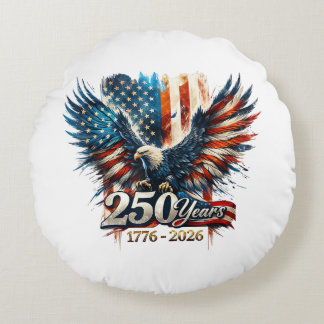 250 Jahre Amerika-Jubiläum 250. Unabhängigkeit D Rundes Kissen