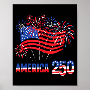 250 Jahre Amerika-Jubiläum 250. Unabhängigkeit Poster