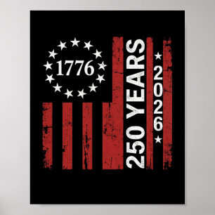250 Jahre Amerika-Jubiläum 250. Unabhängigkeit Poster