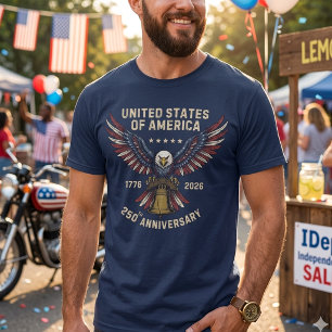 250 Jahre Amerika-Jubiläum 250. Unabhängigkeit T-Shirt