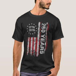250 Jahre Amerika-Jubiläum 4. Juli 2026 1776 T-Shirt
