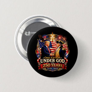 250 Jahre Amerika-Jubiläum Trump Washington Button