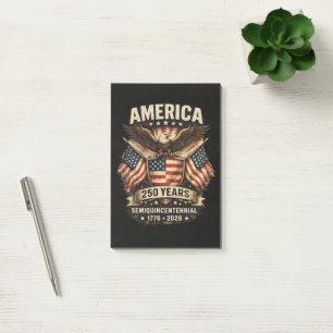 250 Jahre Amerika-Jubiläumsflagge USA Post-it Klebezettel