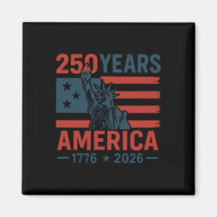 250 Jahre Amerika Statue Of Liberty Stolz Usa-Flag Magnet