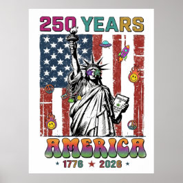 250 Jahre Amerika Vierter Juli 2026 Patrio Semiqu Poster