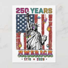 250 Jahre Amerika Vierter Juli 2026 Patrio Semiqu Postkarte