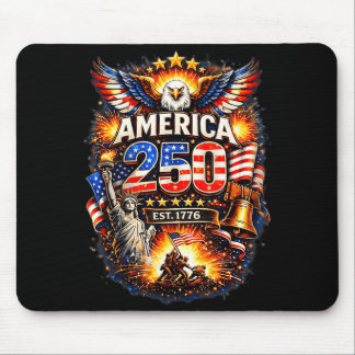 250 Jahre amerikanisch 1776 2026 250. Geburtstag d Mousepad
