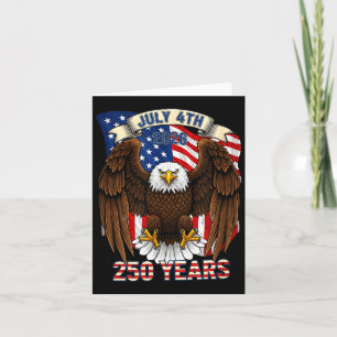 250 Jahre amerikanisch 1776 2026 250. USA Geburtst Karte