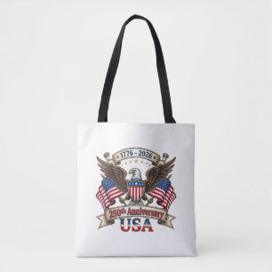 250 Jahre Amerikanisch 250. 4. Juli Jubiläum 1 Tasche