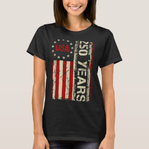 250 Jahre Amerikanisch 250. Jubiläum 1776-2026 4. T-Shirt