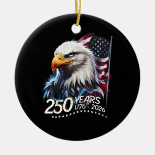 250 Jahre Amerikanisch 250. Jubiläum Patriotisch U Keramik Ornament