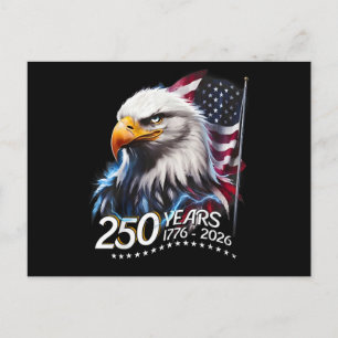 250 Jahre Amerikanisch 250. Jubiläum Patriotisch U Postkarte