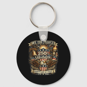 250 Jahre amerikanisch 250. Jubiläum USA-Flagge 4. Schlüsselanhänger