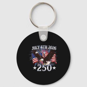 250 Jahre amerikanisch 250. Jubiläum USA-Flagge 4. Schlüsselanhänger