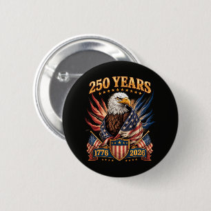 250 Jahre Amerikanisch 250. Jubiläum USA Patriotis Button