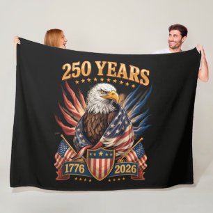 250 Jahre Amerikanisch 250. Jubiläum USA Patriotis Fleecedecke