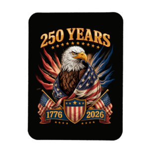 250 Jahre Amerikanisch 250. Jubiläum USA Patriotis Magnet