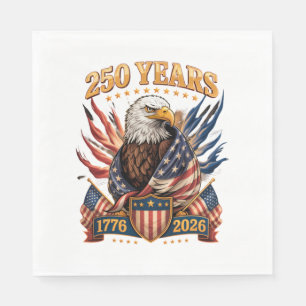 250 Jahre Amerikanisch 250. Jubiläum USA Patriotis Serviette