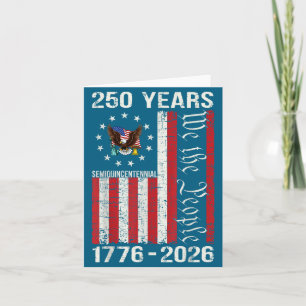 250 Jahre amerikanisch 250. Jubiläum USA US-Flagge Karte