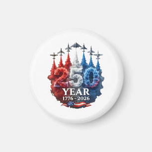 250 Jahre Amerikanisch 250. USA Patriotisch 4. Jul Magnet