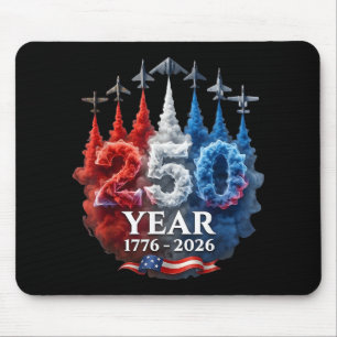 250 Jahre Amerikanisch 250. USA Patriotisch 4. Jul Mousepad