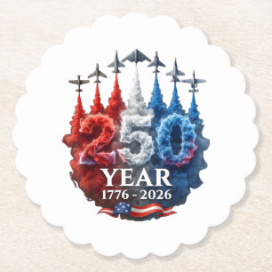 250 Jahre Amerikanisch 250. USA Patriotisch 4. Jul Untersetzer