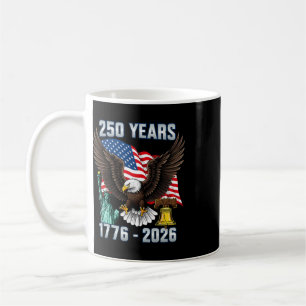 250 Jahre amerikanisch 250. USA-US-Flagge Patrioti Kaffeetasse