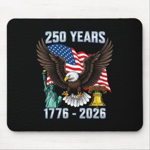 250 Jahre Amerikanisch 250. USA-US-Flagge Patrioti Mousepad