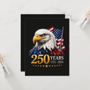 250 Jahre Amerikanische 250. Jubiläum Patriotisch  Einladung