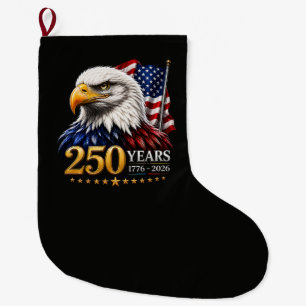 250 Jahre Amerikanische 250. Jubiläum Patriotisch Großer Weihnachtsstrumpf