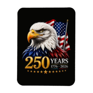 250 Jahre Amerikanische 250. Jubiläum Patriotisch  Magnet