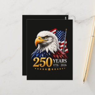 250 Jahre Amerikanische 250. Jubiläum Patriotisch Postkarte